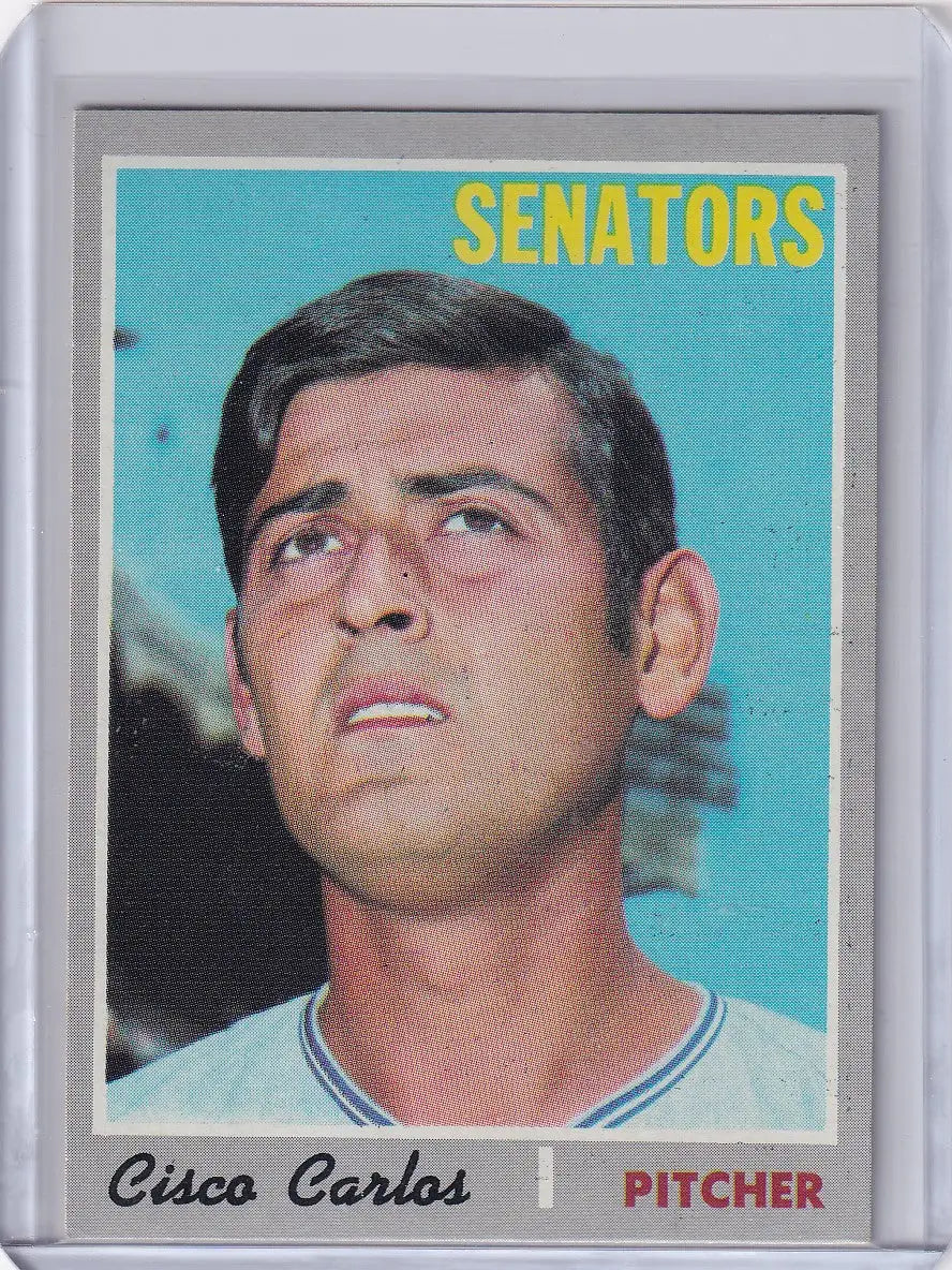 1970 Topps Baseball #487 Cisco Carlos - Washington Senators