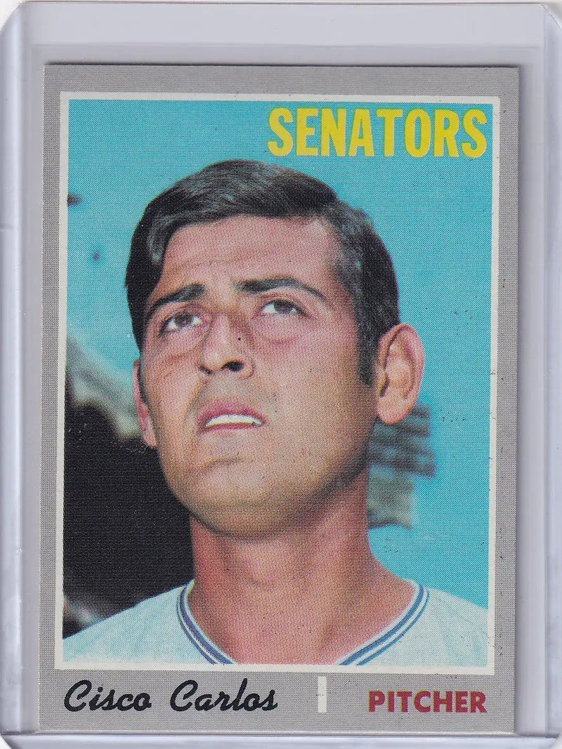 1970 Topps Baseball #487 Cisco Carlos - Washington Senators