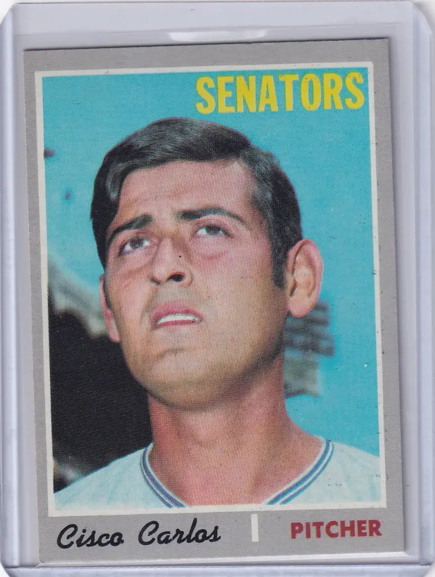 1970 Topps Baseball #487 Cisco Carlos - Washington Senators