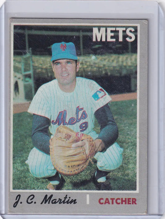 1970 Topps Baseball #488 J.C. Martin - New York Mets - Baseball Card Single