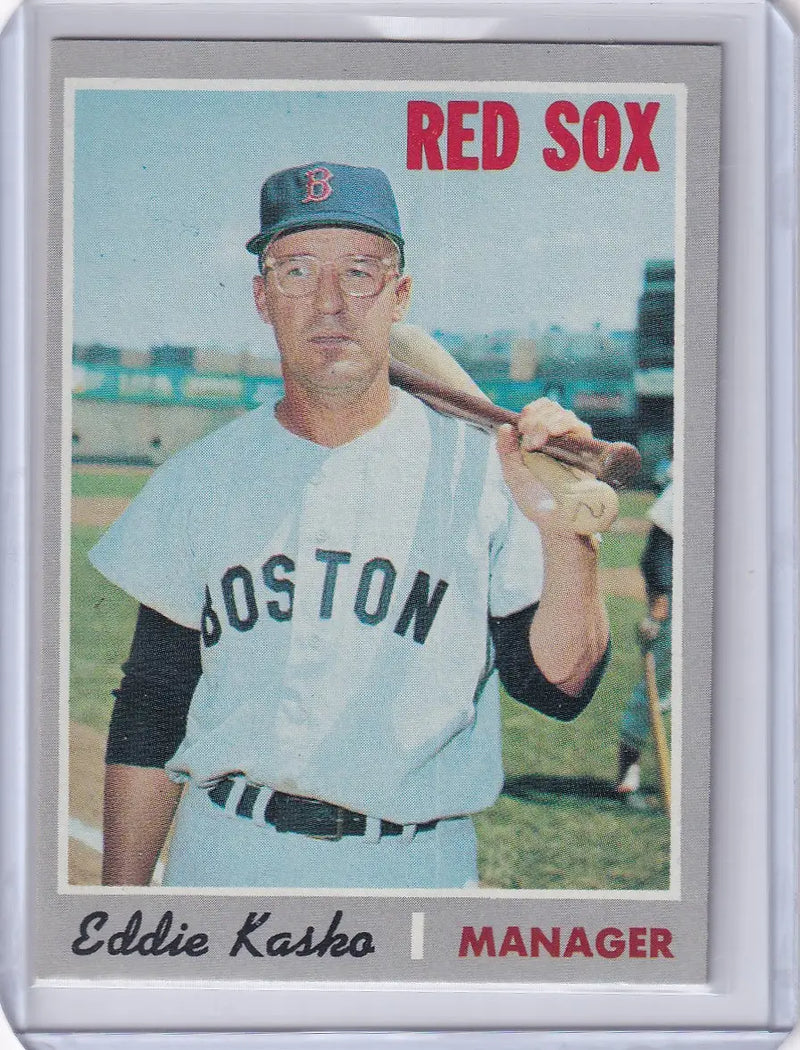 1970 Topps Baseball #489 Eddie Kasko - Boston Red Sox