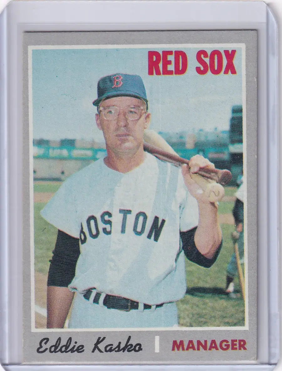 1970 Topps Baseball #489 Eddie Kasko - Boston Red Sox