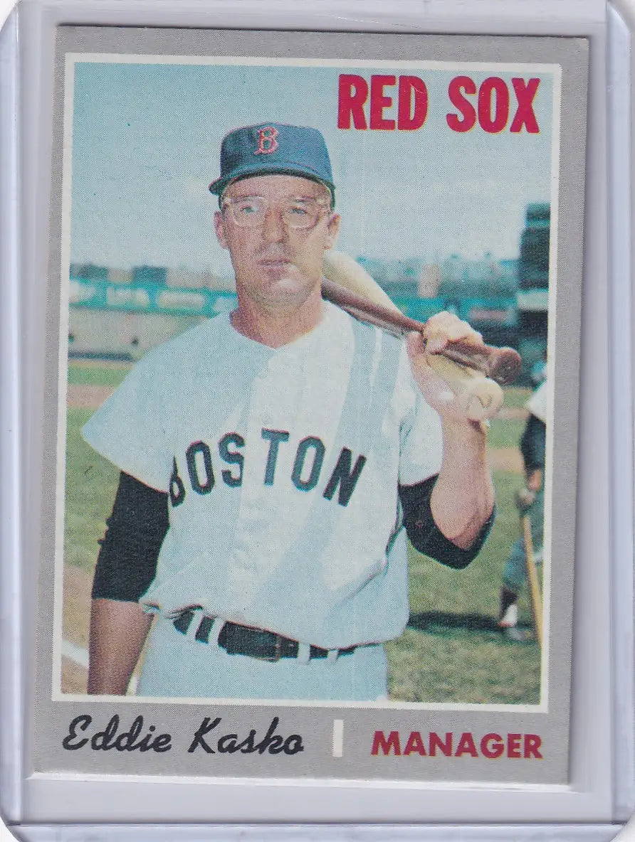 1970 Topps Baseball #489 Eddie Kasko - Boston Red Sox