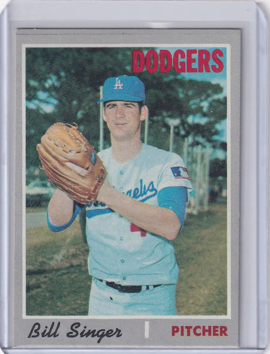 1970 Topps Baseball #490 Bill Singer - Los Angeles Dodgers - Baseball Card Single