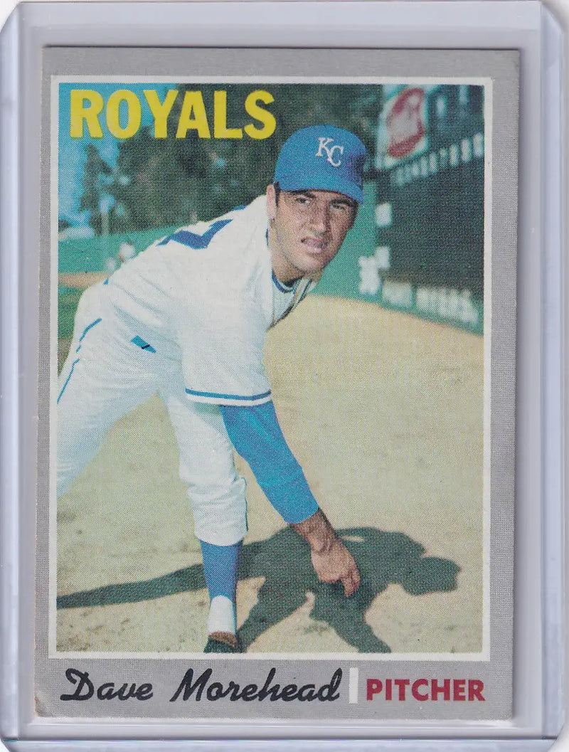 1970 Topps Baseball #495 Dave Morehead - Kansas City Royals