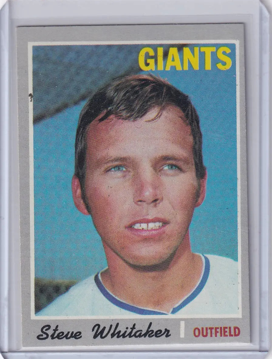 1970 Topps Baseball #496 Steve Whitaker - San Francisco Giants