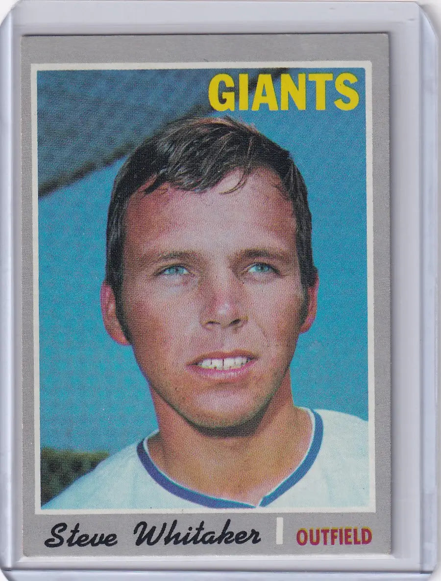 1970 Topps Baseball #496 Steve Whitaker - San Francisco Giants