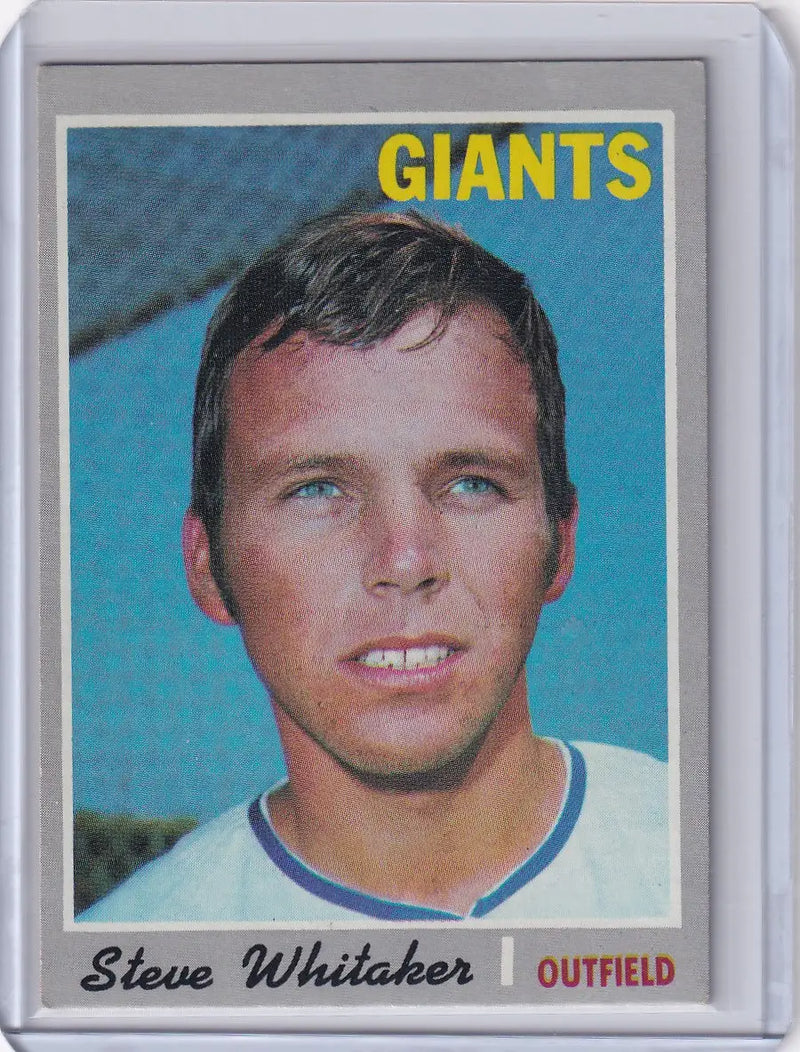1970 Topps Baseball #496 Steve Whitaker - San Francisco Giants