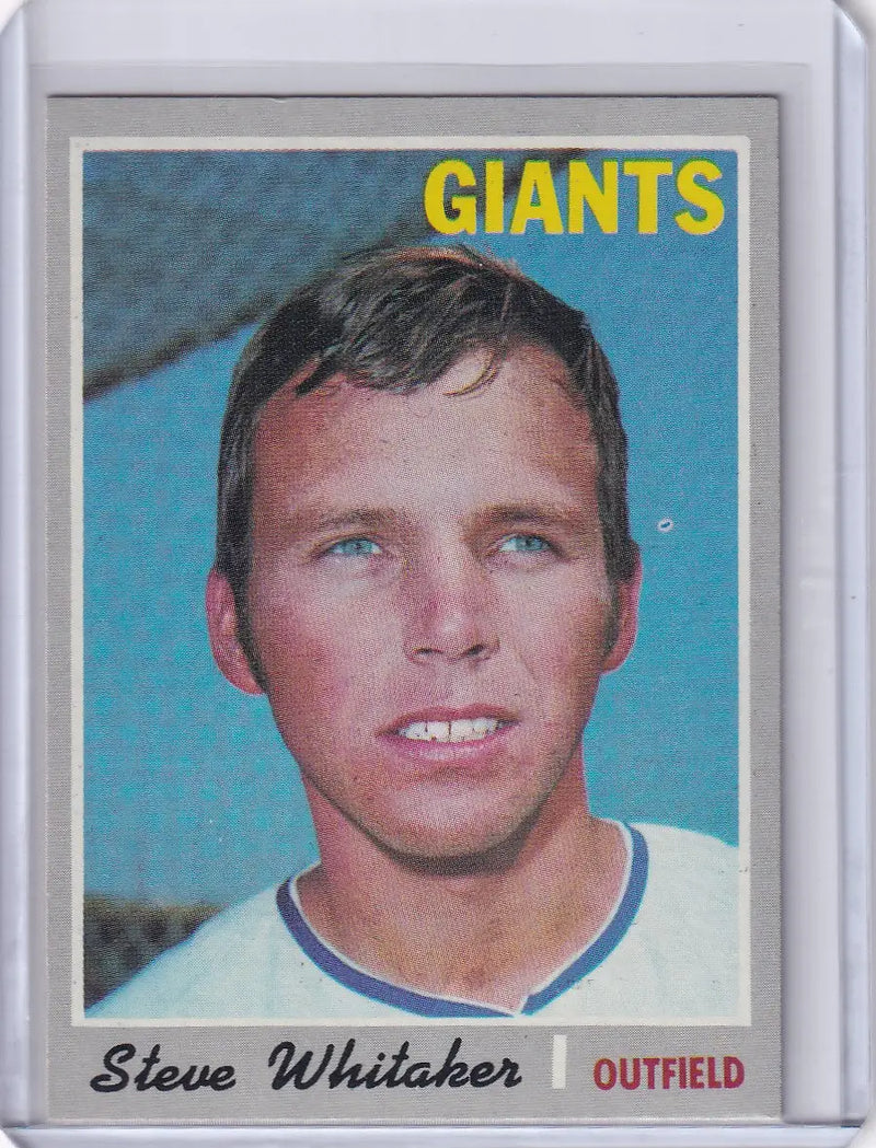 1970 Topps Baseball #496 Steve Whitaker - San Francisco Giants