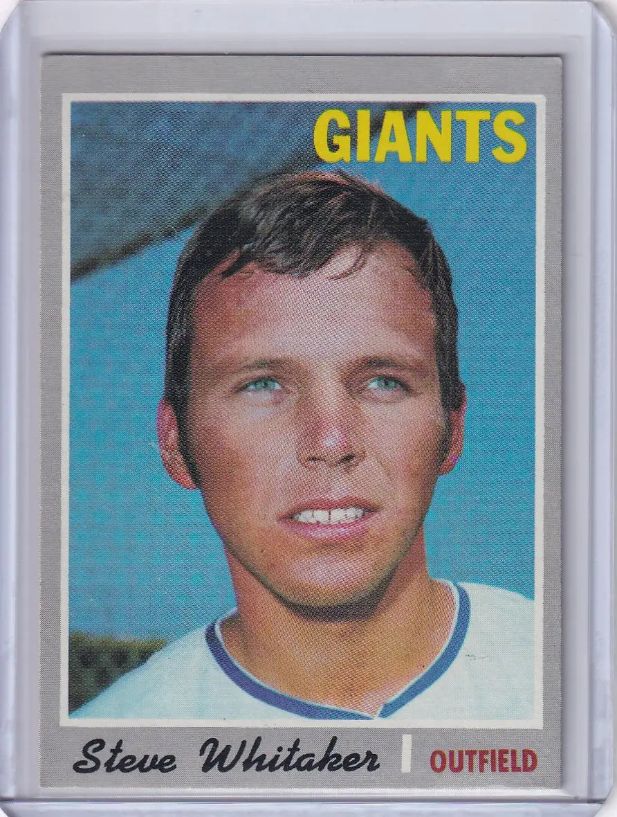 1970 Topps Baseball #496 Steve Whitaker - San Francisco Giants
