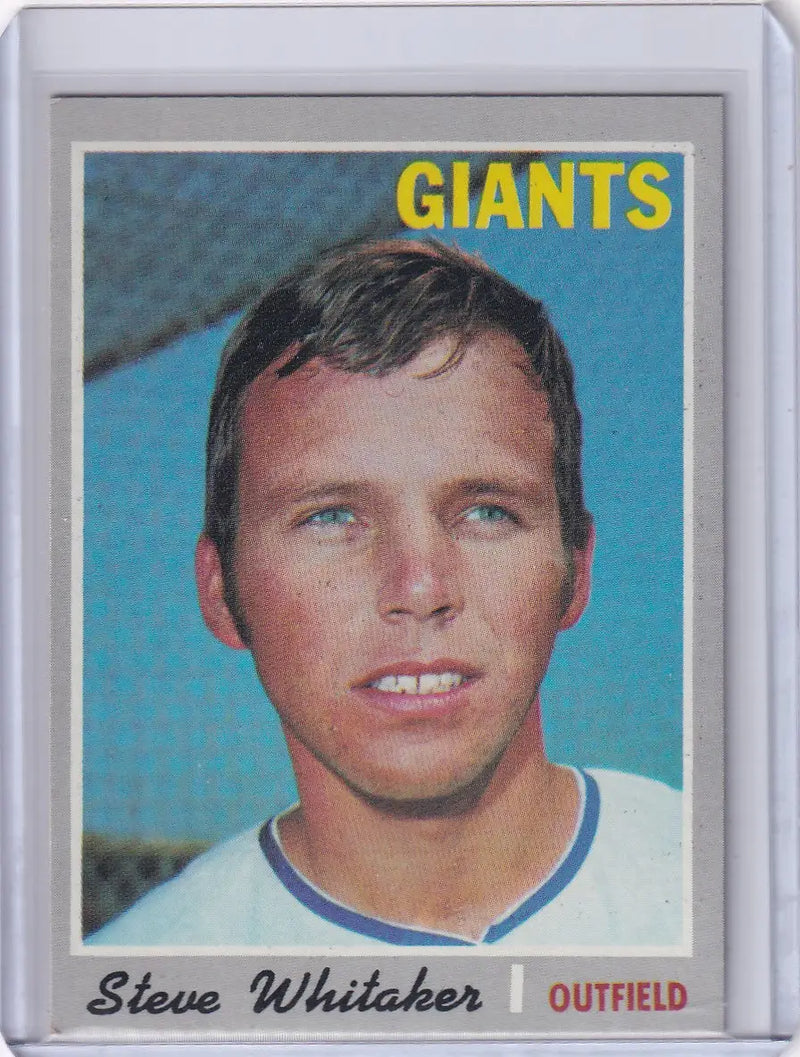 1970 Topps Baseball #496 Steve Whitaker - San Francisco Giants