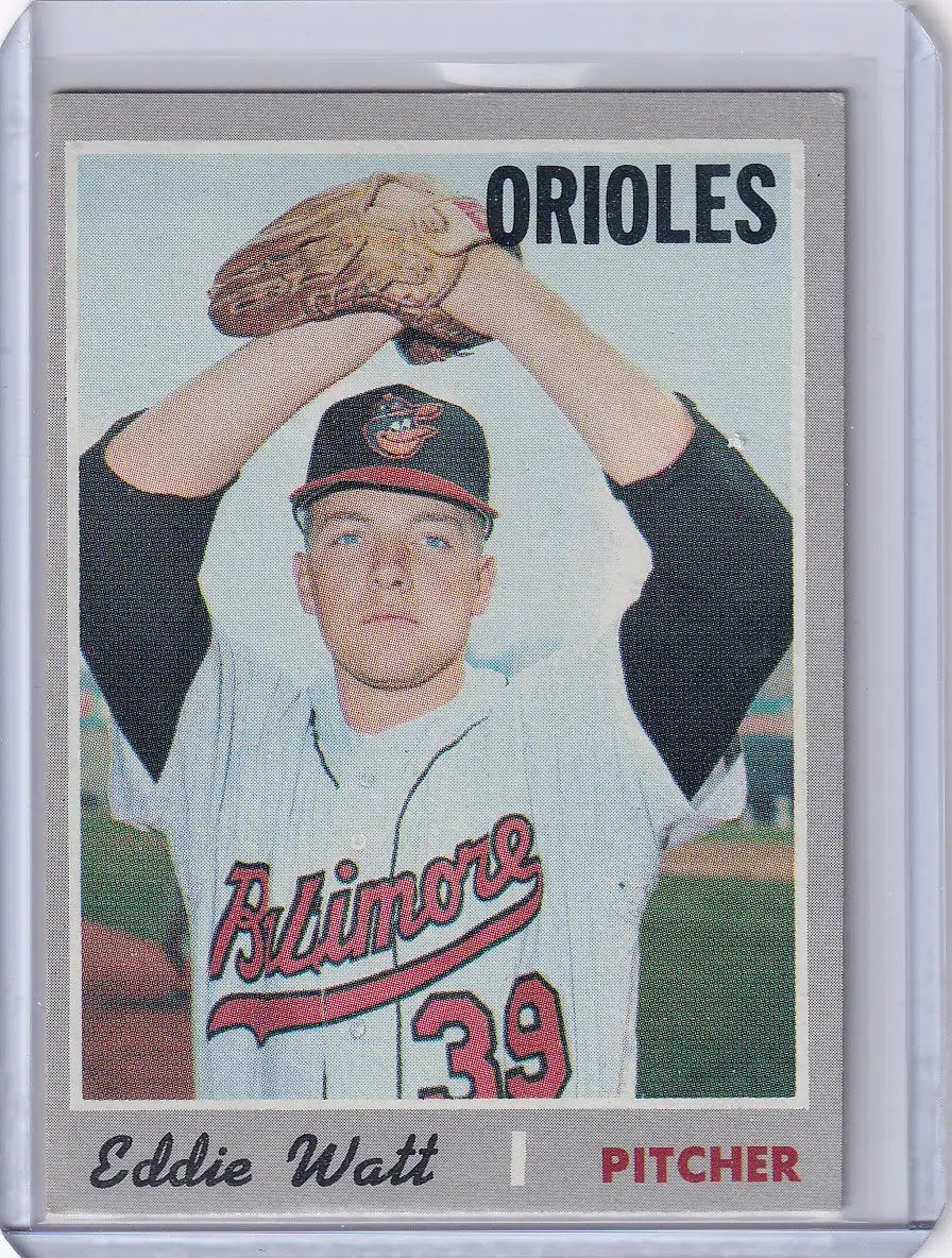 1970 Topps Baseball #497 Eddie Watt - Baltimore Orioles