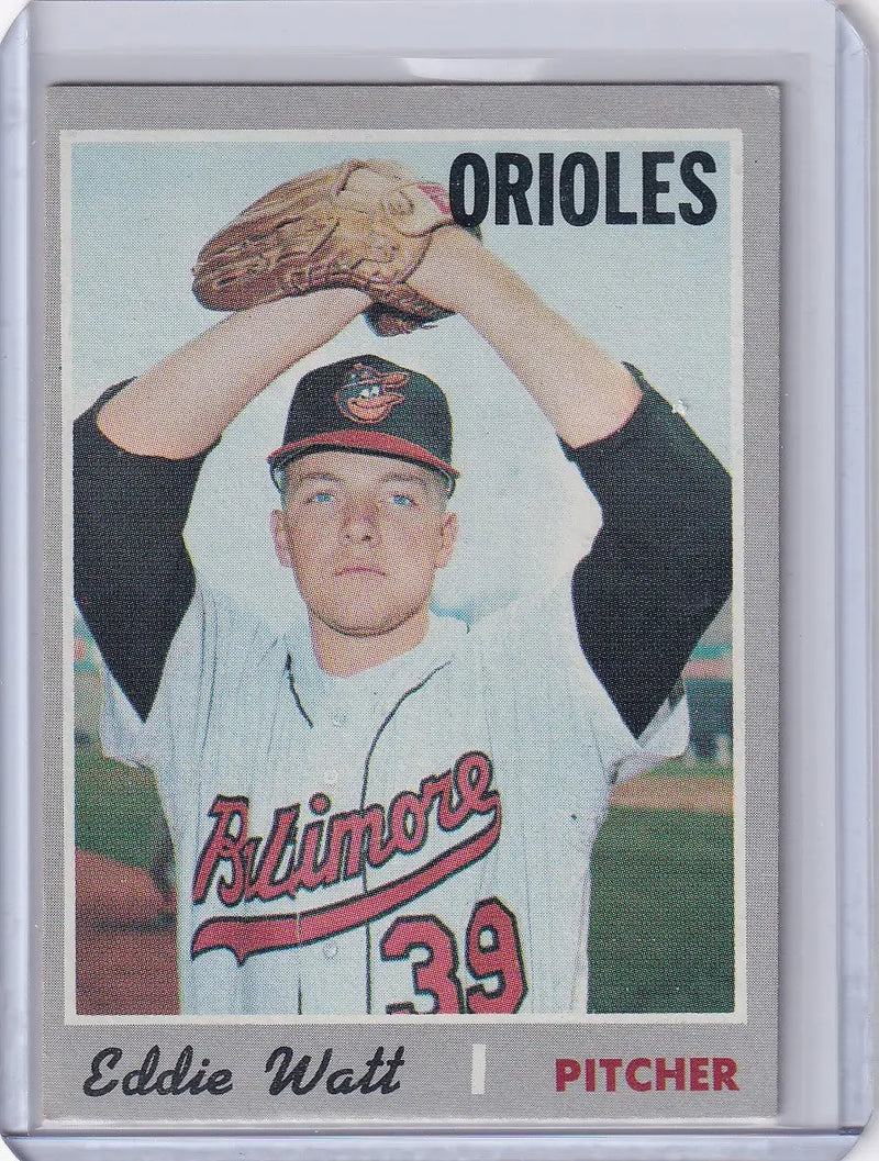 1970 Topps Baseball #497 Eddie Watt - Baltimore Orioles