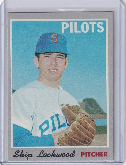 1970 Topps Baseball #499 Skip Lockwood - Seattle Pilots - Baseball Card Single