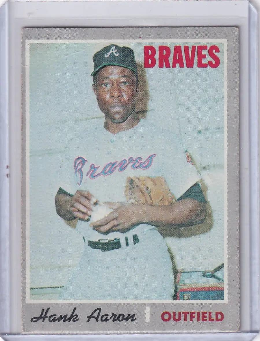1970 Topps Baseball #500 Hank Aaron - Atlanta Braves