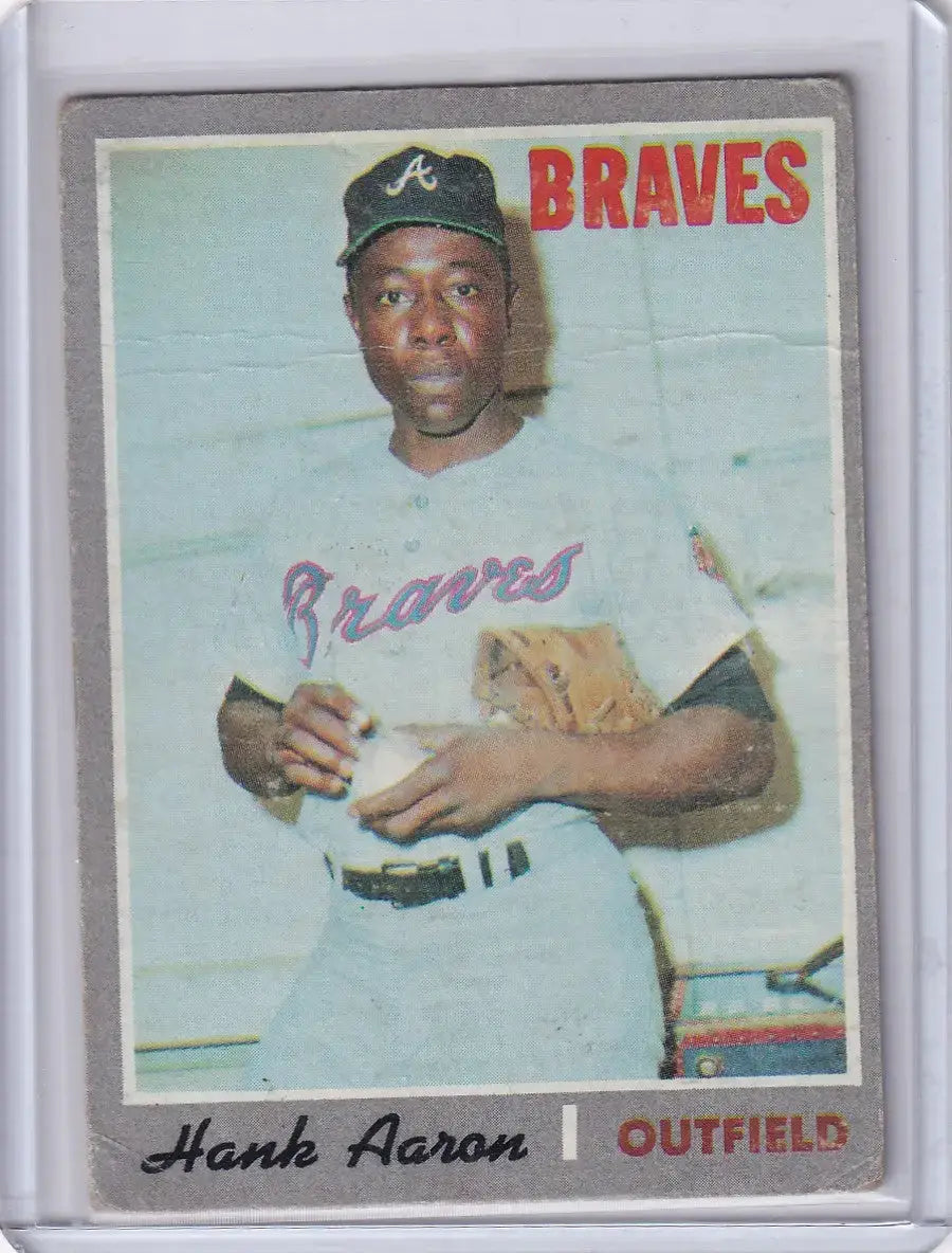 1970 Topps Baseball #500 Hank Aaron - Atlanta Braves