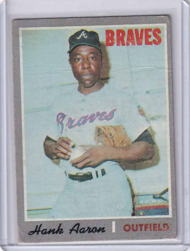 1970 Topps Baseball #500 Hank Aaron - Atlanta Braves