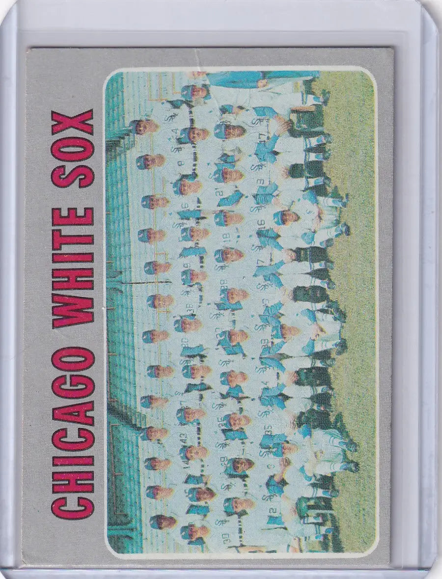 1970 Topps Baseball #501 Chicago White Sox Team