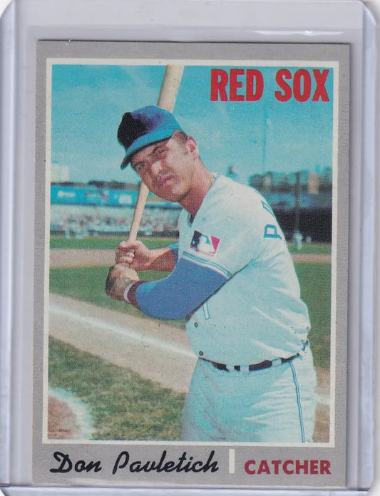 1970 Topps Baseball #504 Don Pavletich - Boston Red Sox - Baseball Card Single