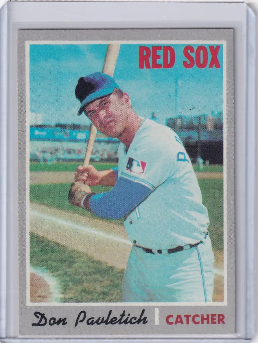 1970 Topps Baseball #504 Don Pavletich - Boston Red Sox