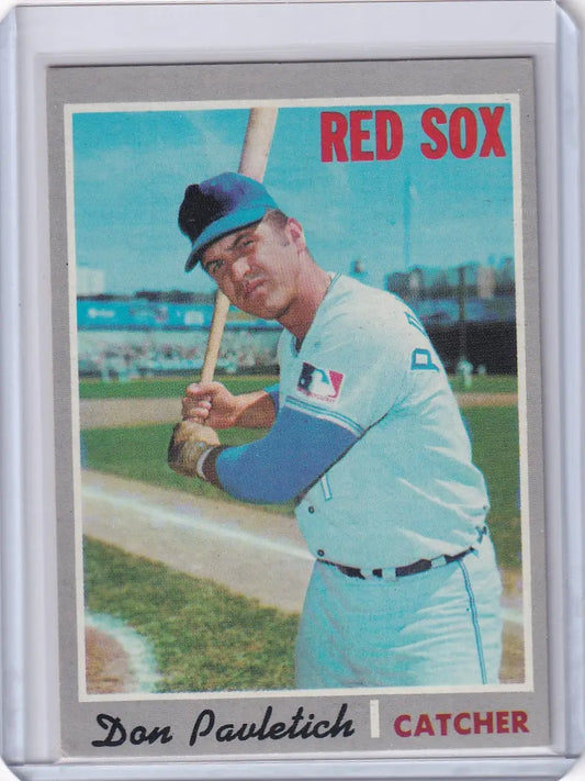 1970 Topps Baseball #504 Don Pavletich - Boston Red Sox - Baseball Card Single
