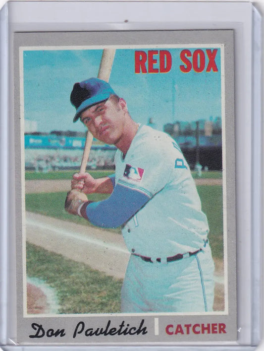 1970 Topps Baseball #504 Don Pavletich - Boston Red Sox - Baseball Card Single