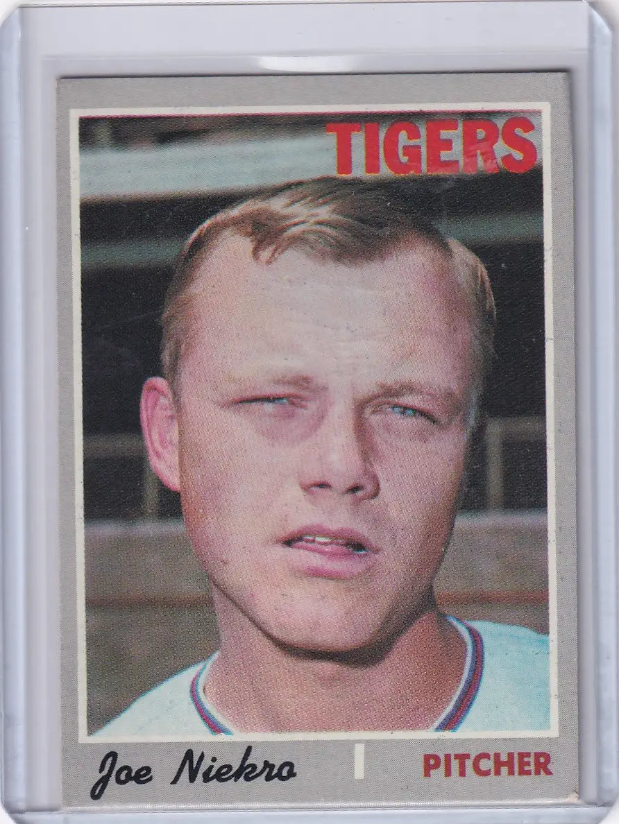 1970 Topps Baseball #508 Joe Niekro - Detroit Tigers