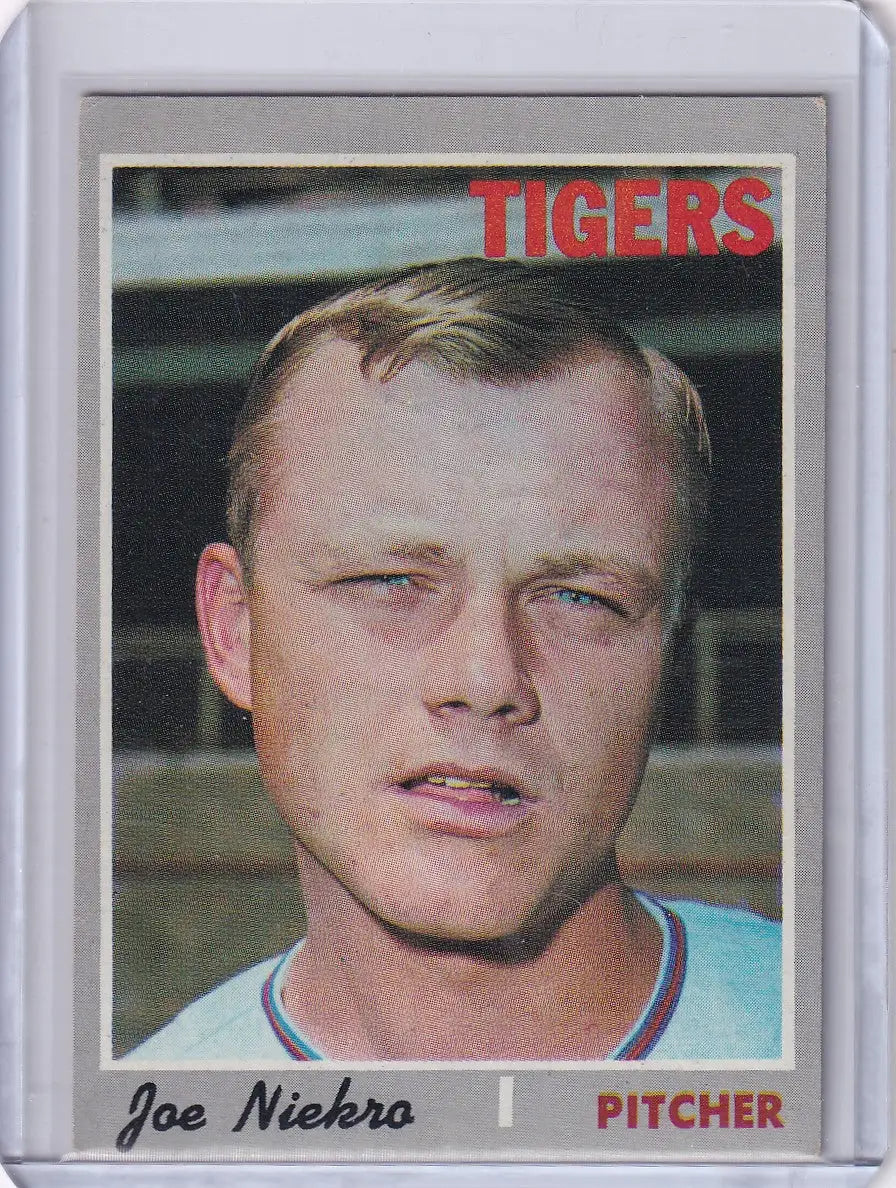 1970 Topps Baseball #508 Joe Niekro - Detroit Tigers