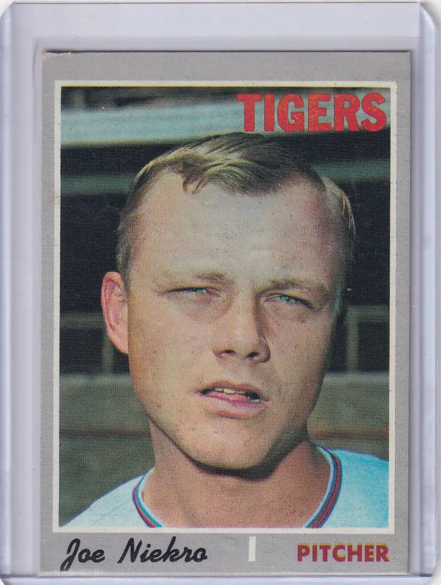 1970 Topps Baseball #508 Joe Niekro - Detroit Tigers