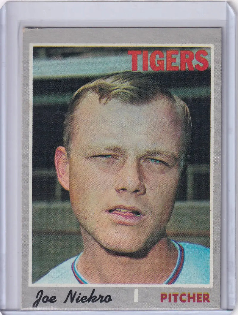 1970 Topps Baseball #508 Joe Niekro - Detroit Tigers