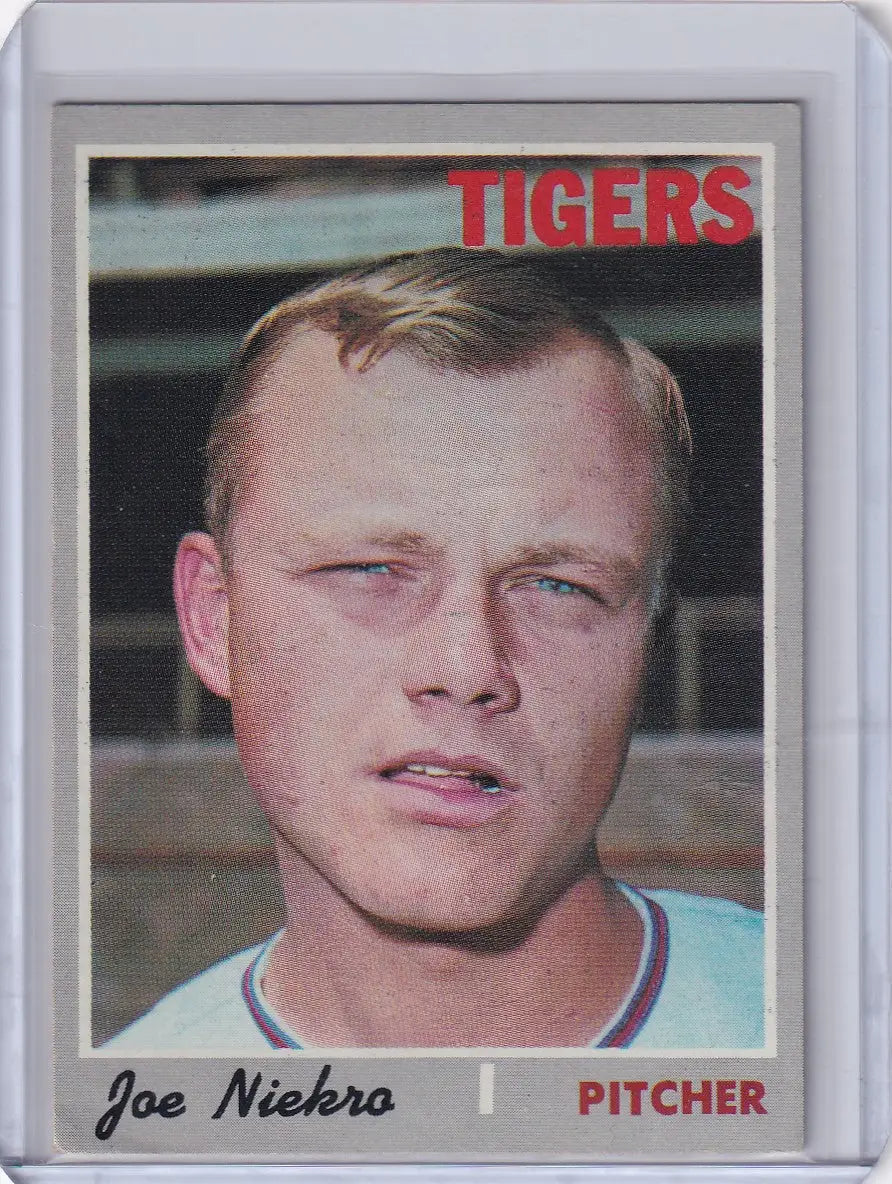 1970 Topps Baseball #508 Joe Niekro - Detroit Tigers
