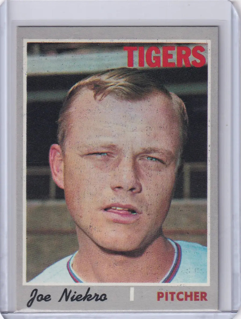 1970 Topps Baseball #508 Joe Niekro - Detroit Tigers