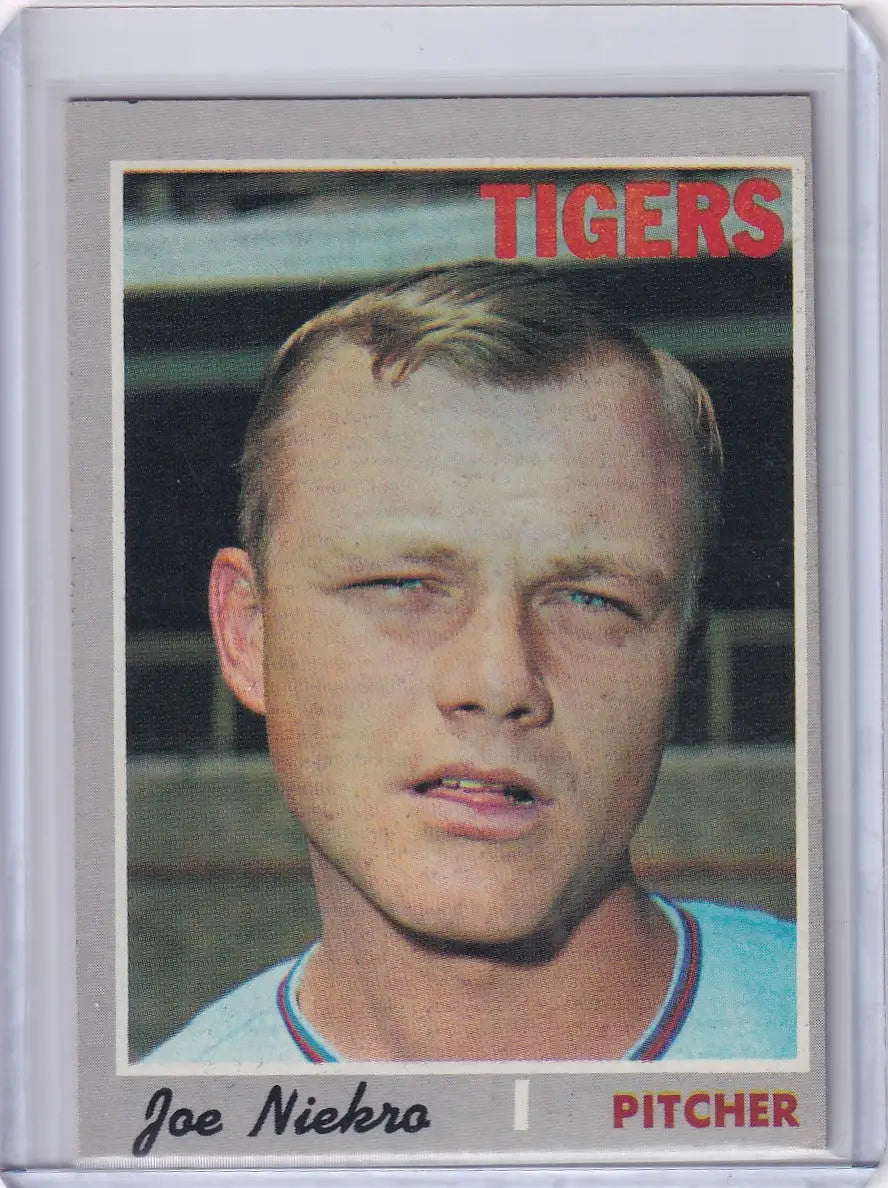 1970 Topps Baseball #508 Joe Niekro - Detroit Tigers - Baseball Card Single