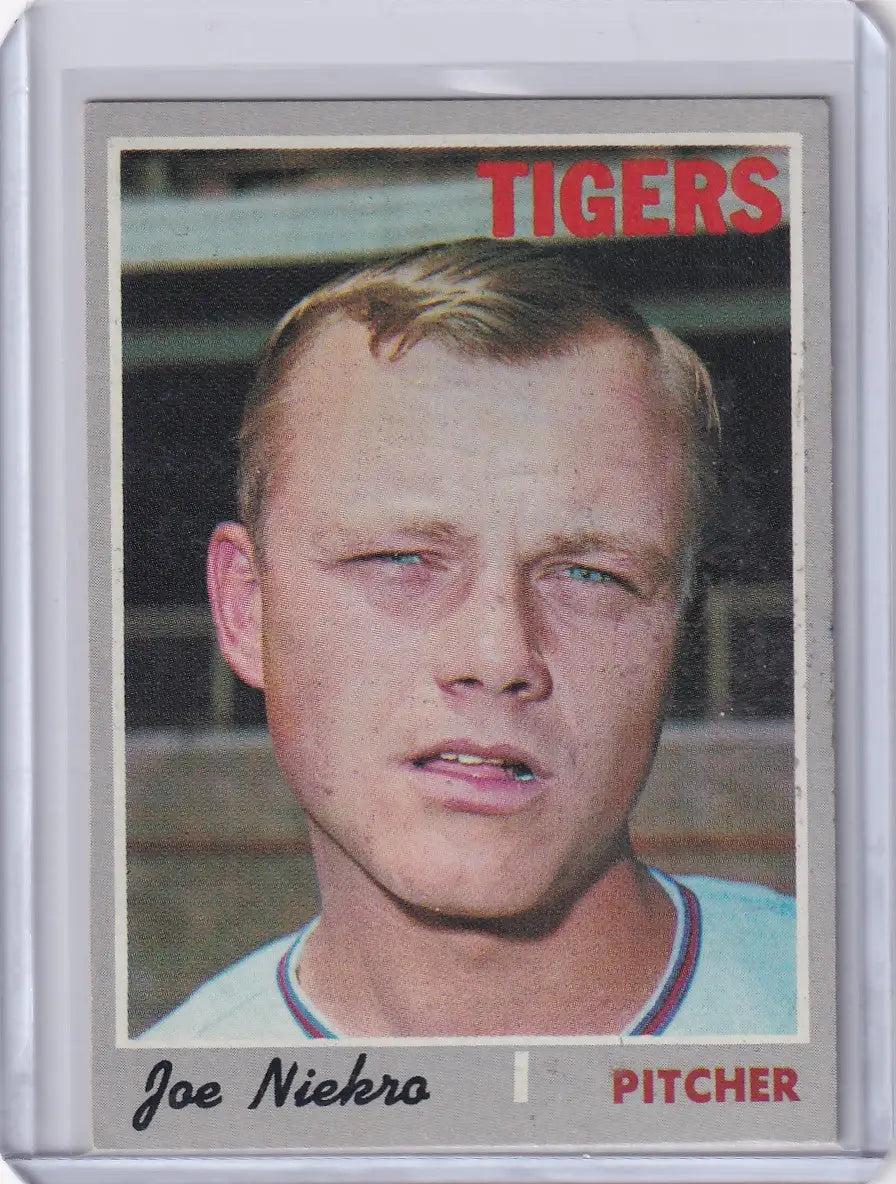 1970 Topps Baseball #508 Joe Niekro - Detroit Tigers