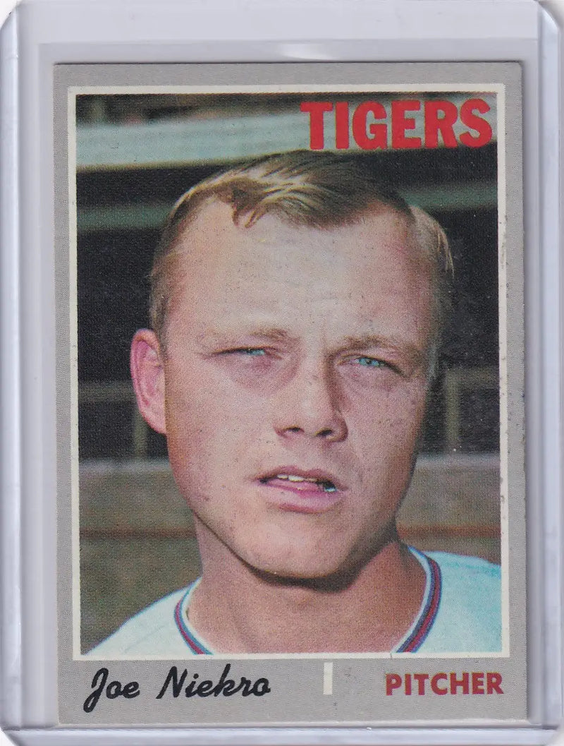 1970 Topps Baseball #508 Joe Niekro - Detroit Tigers