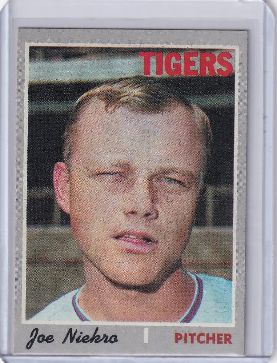 1970 Topps Baseball #508 Joe Niekro - Detroit Tigers - Baseball Card Single