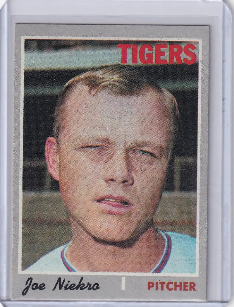 1970 Topps Baseball #508 Joe Niekro - Detroit Tigers - Baseball Card Single