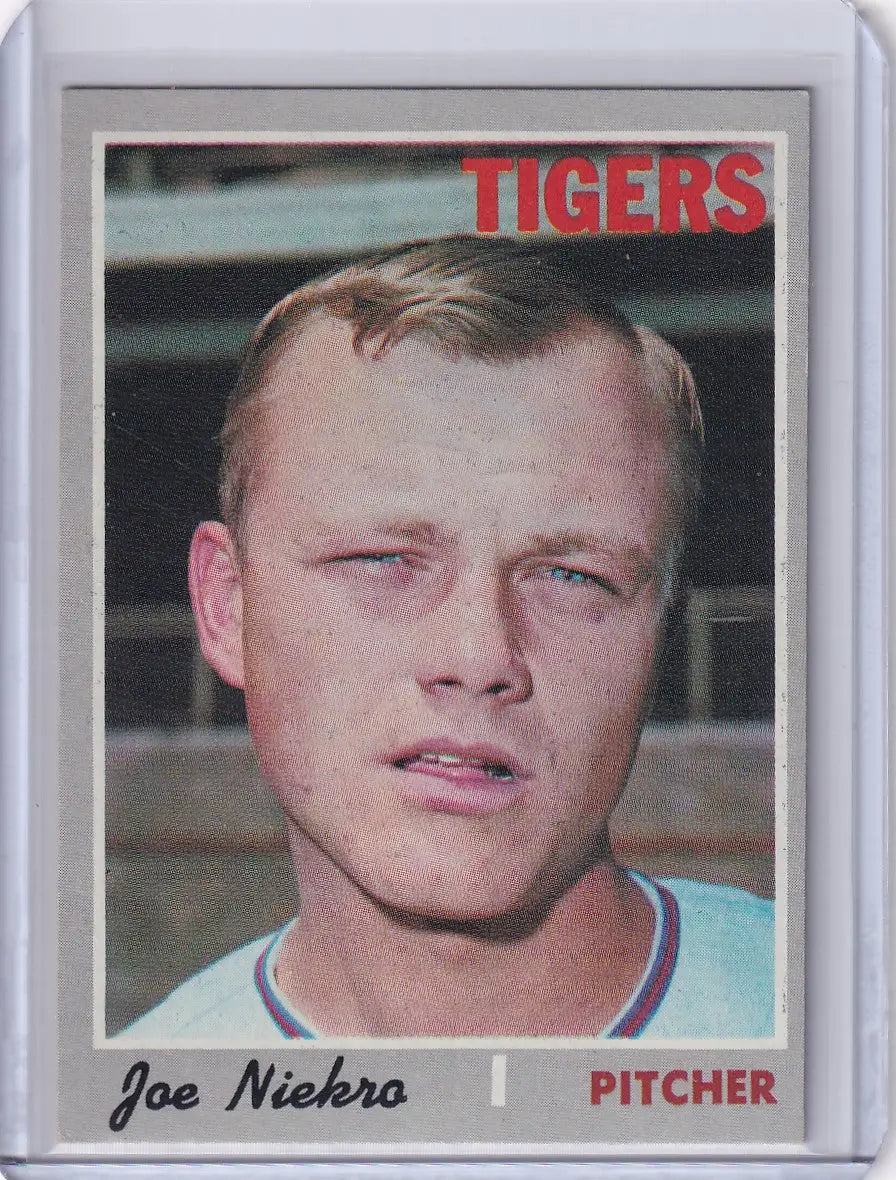 1970 Topps Baseball #508 Joe Niekro - Detroit Tigers