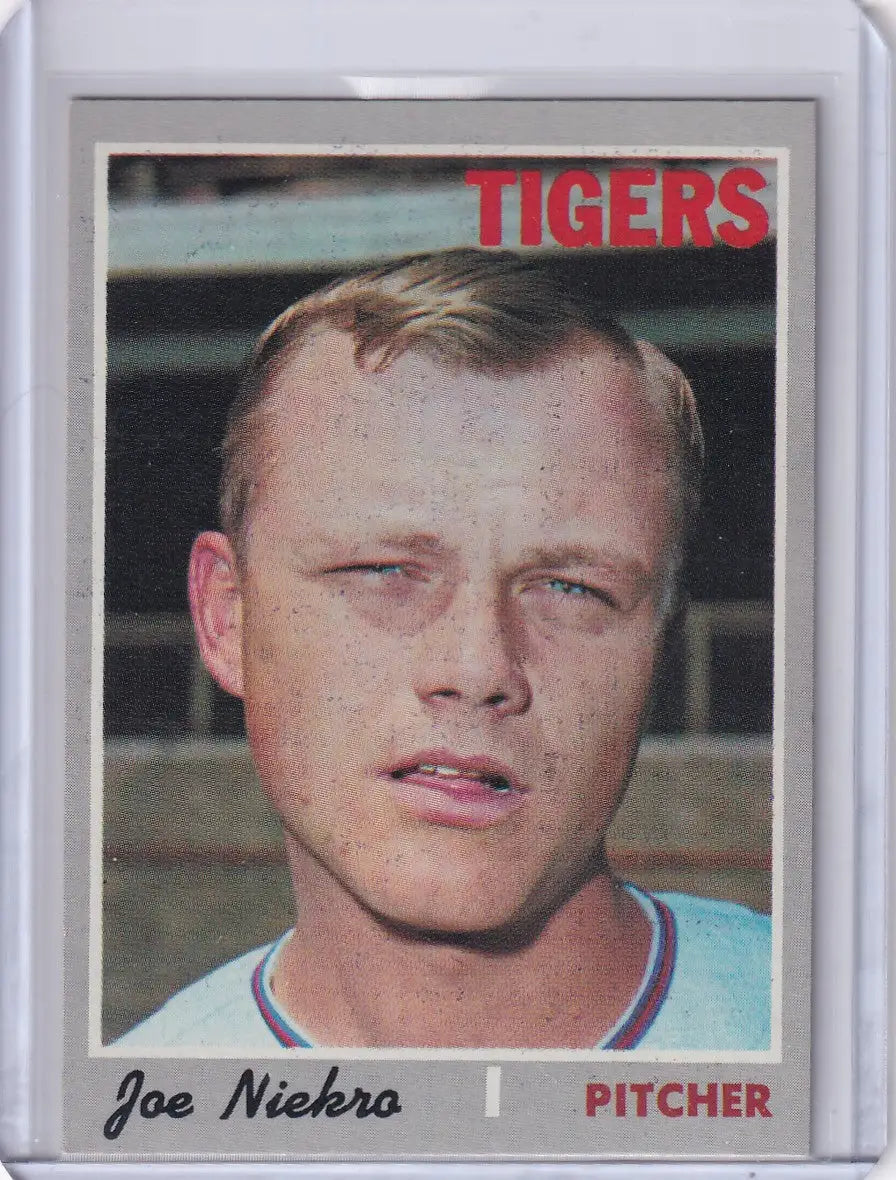 1970 Topps Baseball #508 Joe Niekro - Detroit Tigers