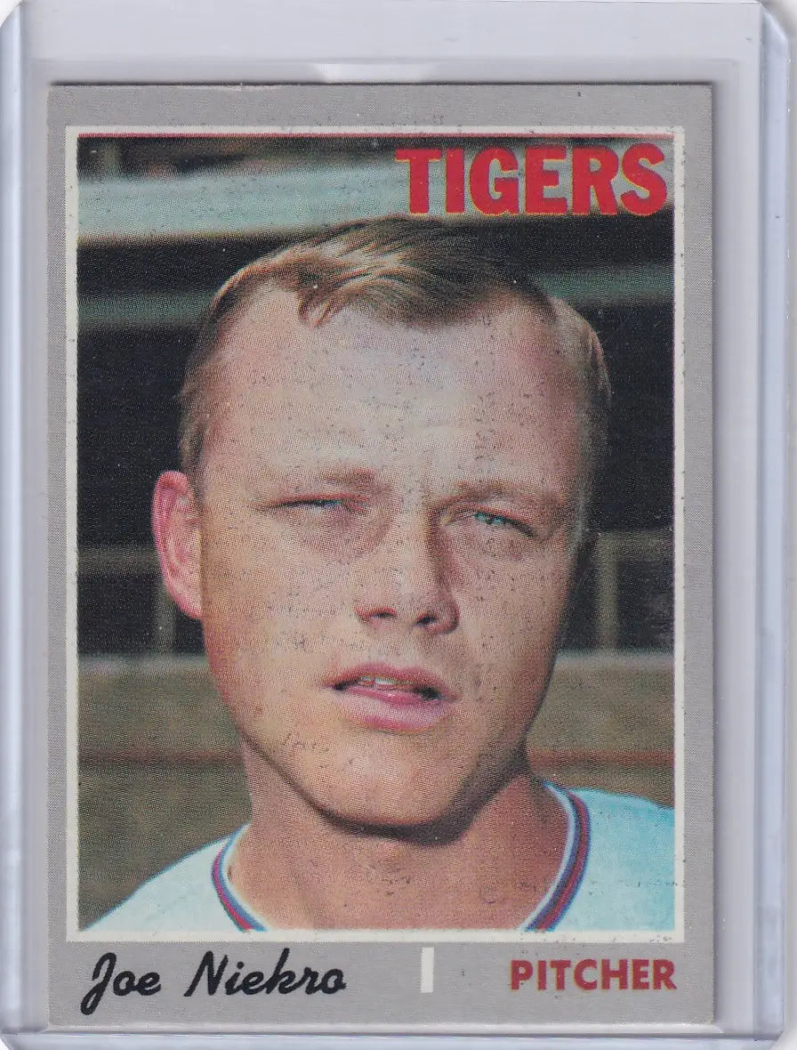 1970 Topps Baseball #508 Joe Niekro - Detroit Tigers