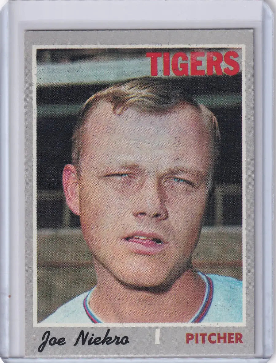 1970 Topps Baseball #508 Joe Niekro - Detroit Tigers