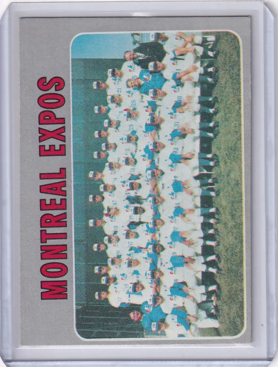 1970 Topps Baseball #509 Montreal Expos Team