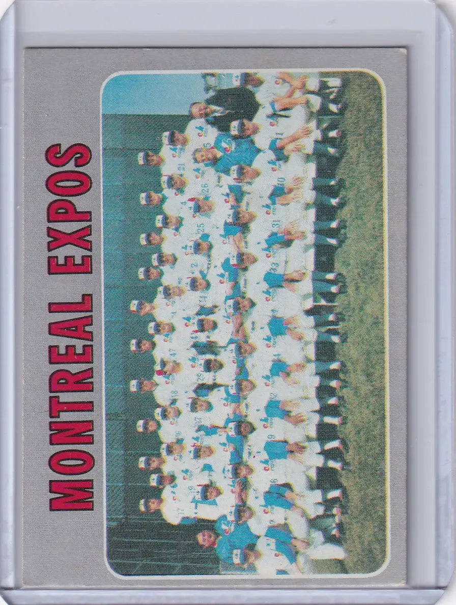 1970 Topps Baseball #509 Montreal Expos Team