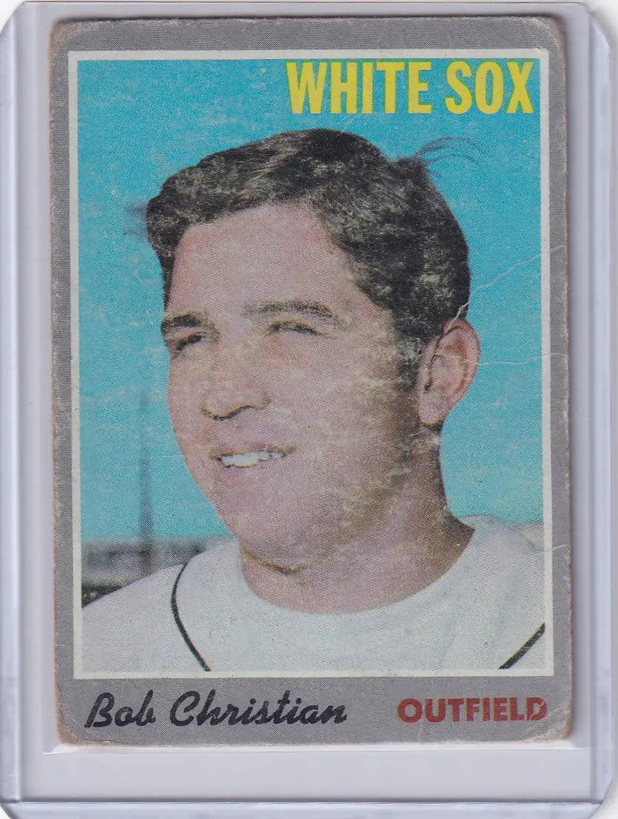 1970 Topps Baseball card of Bob Christian, Chicago White Sox outfielder