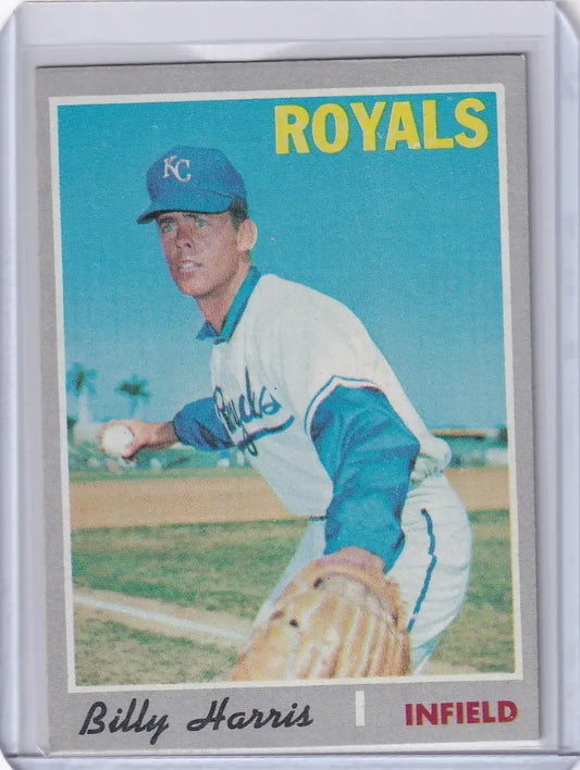 1970 Topps Baseball #512 Billy Harris - Kansas City Royals - Baseball Card Single