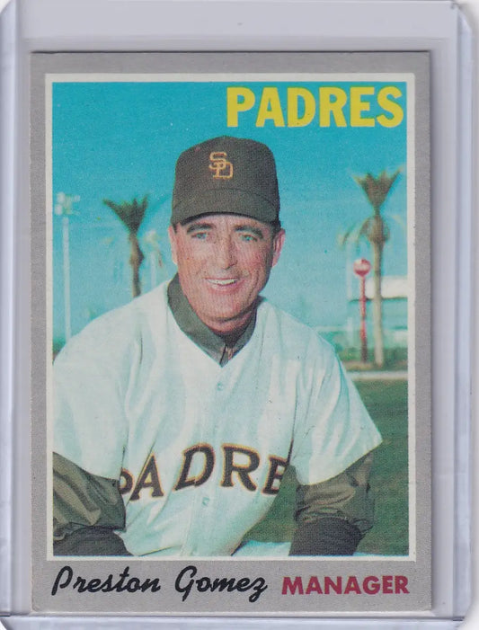 1970 Topps Baseball #513 Preston Gomez - San Diego Padres - Baseball Card Single