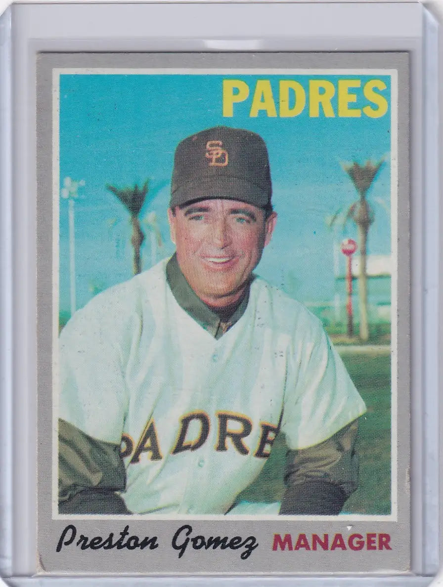 1970 Topps Baseball #513 Preston Gomez - San Diego Padres