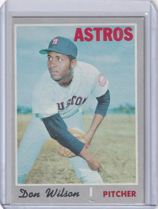 1970 Topps Baseball #515 Don Wilson - Houston Astros - Baseball Card Single