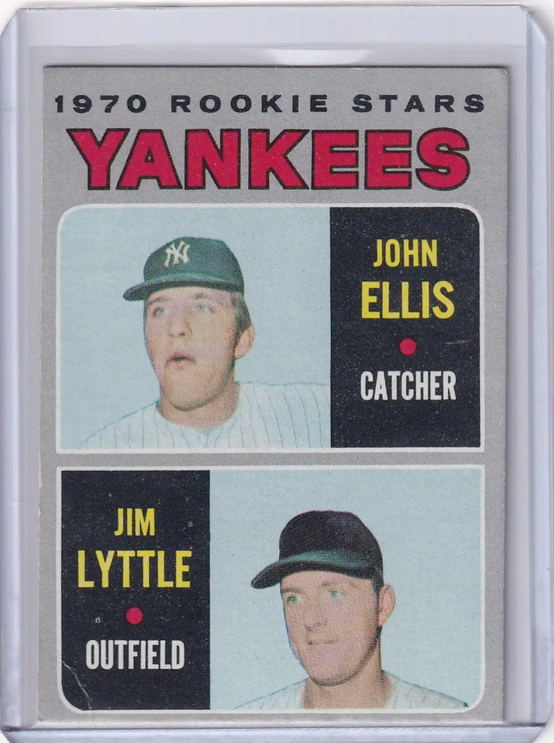 1970 Topps Baseball #516 Yankees Rookies - John Ellis / Jim Lyttle RC