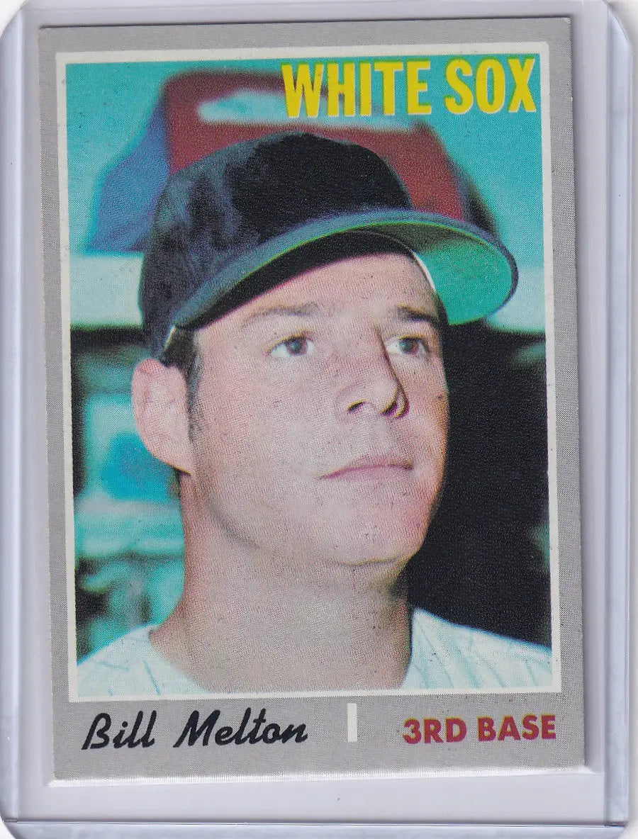 Vintage Bill Melton baseball card from Topps Baseball featuring Chicago White Sox player